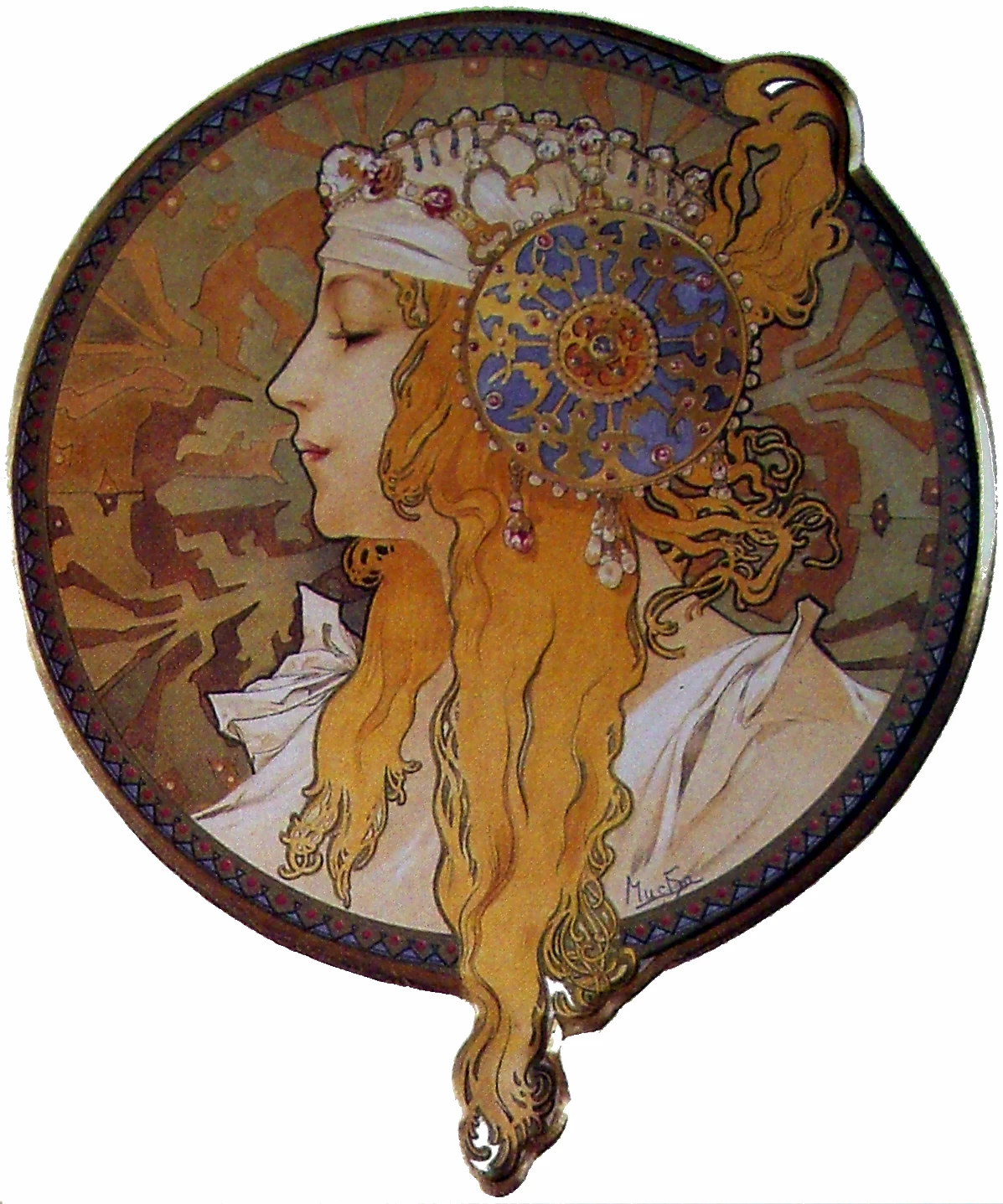 Alfons Mucha - Donna, bionda